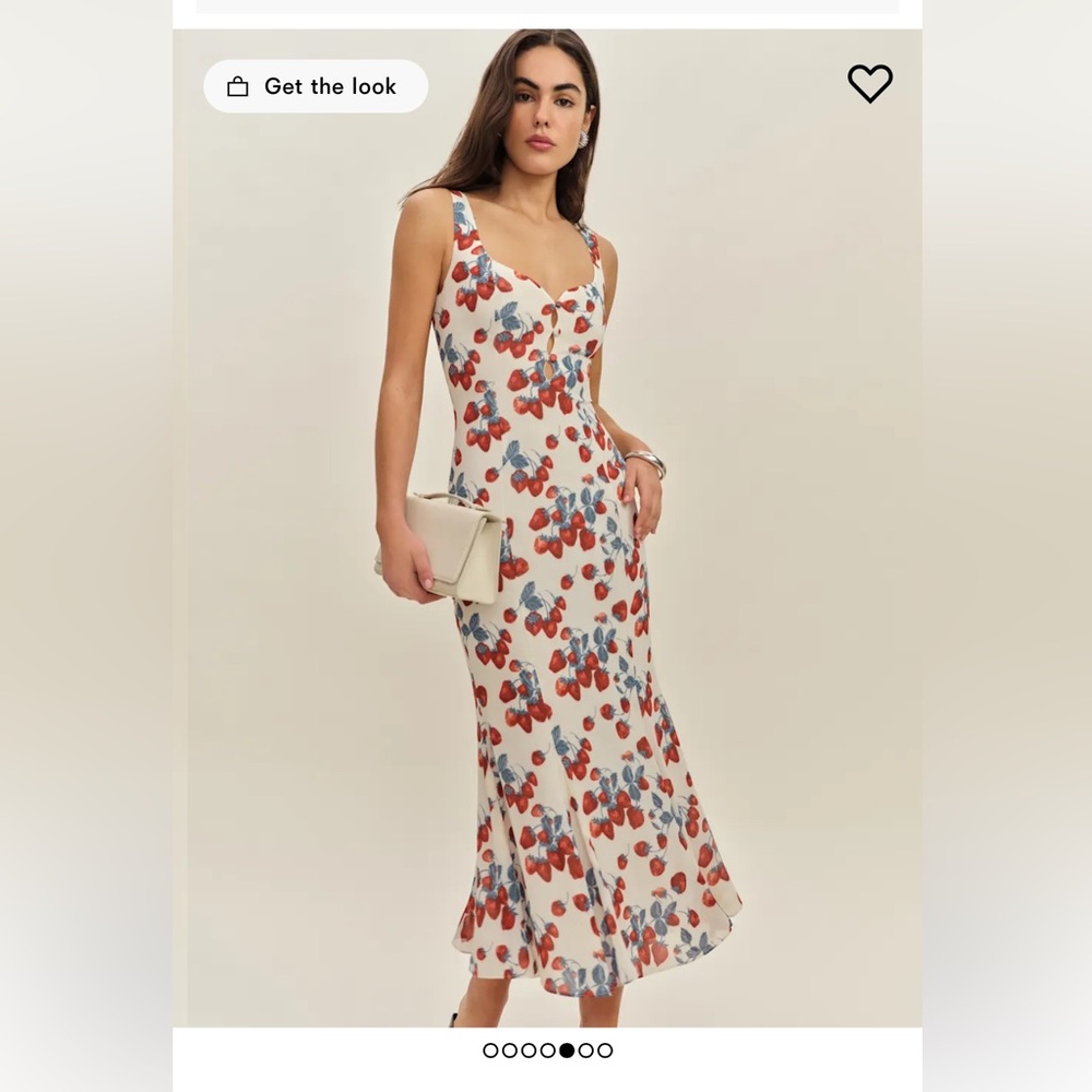 Reformation: Laine Strawberry dress